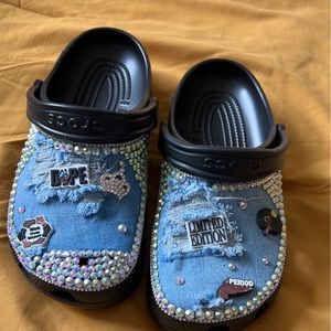 Brand new custom crocs never worn